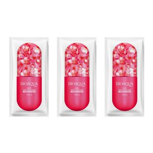 ماسک صورت بایو آکوا مدل cherry وزن 8 گرم مجموعه 3 عددی